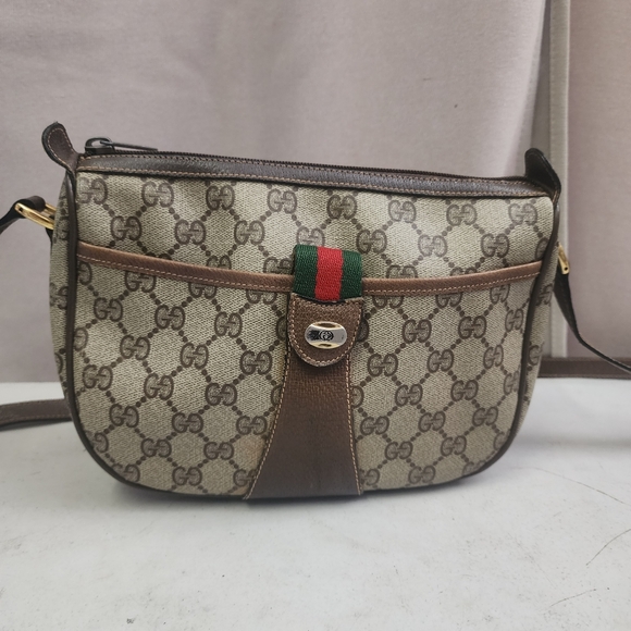 Authentic Vintage Gucci Canvas Sherry Line Shoulder Bag - Picture 13 of 13